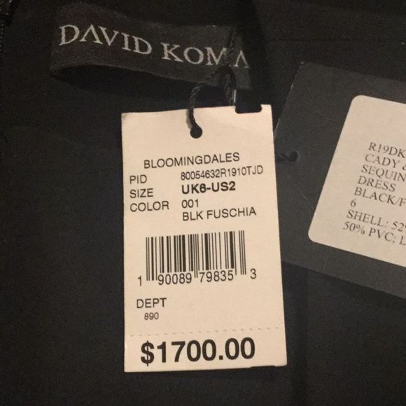 David Koma Sequined cady minidress - Picture 10 of 12